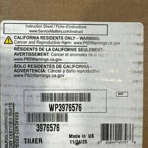 WP3976576 timer BRAND NEW SEALED